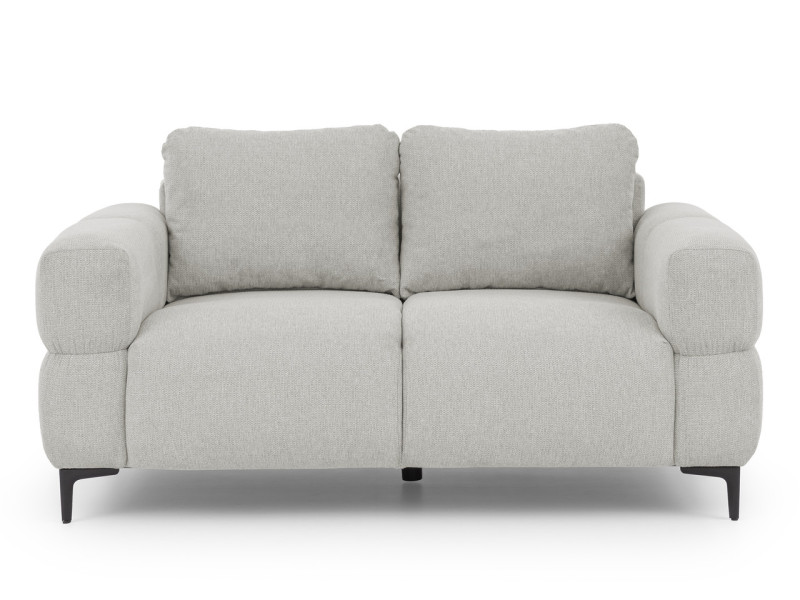 Ropez Helio sofa 2 osobowa nogi metalowe wysokie tkanina Aragon 80 szary 957422