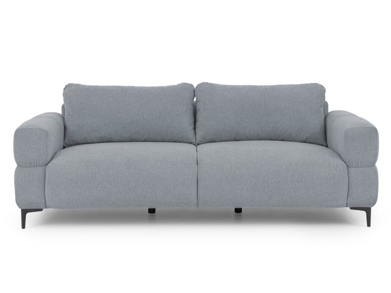 Ropez Helio sofa 3 osobowa nogi metalowe wysokie tkanina Aragon 90 popiel 957415