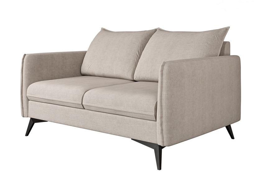 Ropez Juli Bis sofa 2 osobowa nogi metalowe tkanina krem 198780