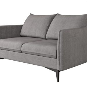 Ropez Juli Bis sofa 2 osobowa nogi metalowe tkanina szary 198795 Ropez Juli Bis sofa 2 osobowa nogi metalowe tkanina szary 198795