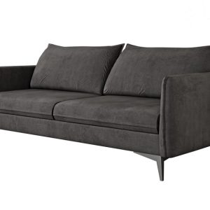 Ropez Juli Bis sofa 3 osobowa nogi metalowe tkanina grafit 198788 Ropez Juli Bis sofa 3 osobowa nogi metalowe tkanina grafit 198788