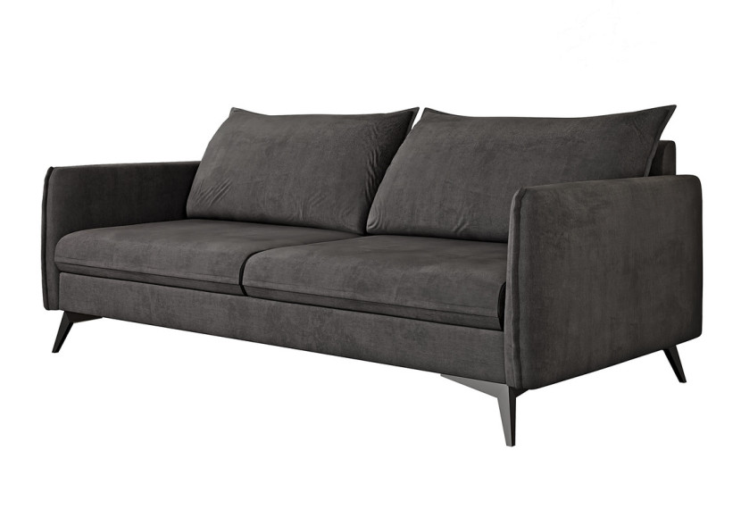 Ropez Juli Bis sofa 3 osobowa nogi metalowe tkanina grafit 198788