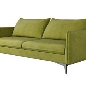 Ropez Juli Bis sofa 3 osobowa nogi metalowe tkanina zielona 198785