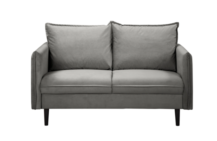 Ropez Juli sofa 2 osobowa wysokie nogi plusz grafitowy 180792