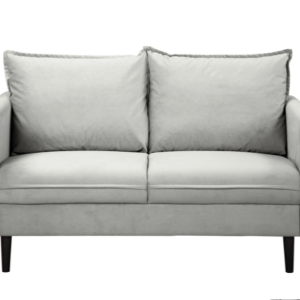 Ropez Juli sofa 2 osobowa wysokie nogi tkanina plusz szary 180789