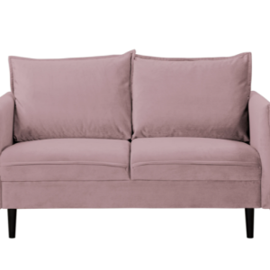 Ropez Juli sofa 2 osobowa wysokie nogi tkanina welur różowy 180775