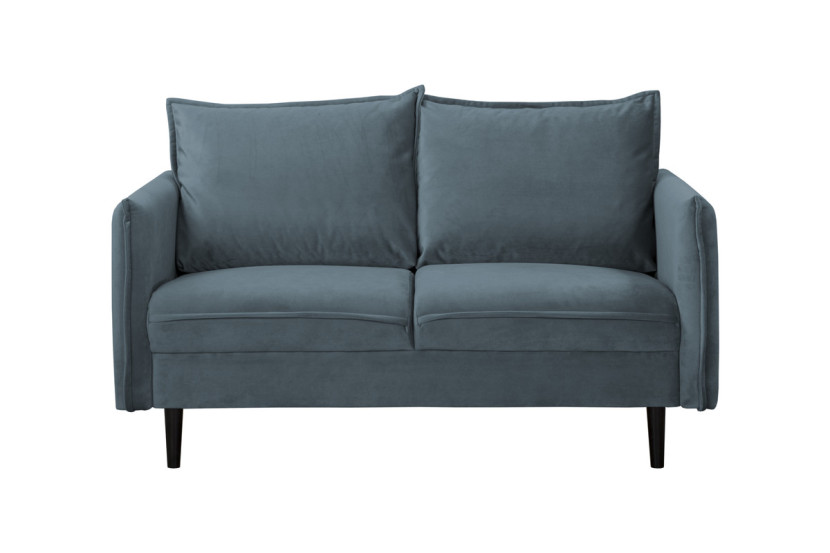 Ropez Juli sofa 2 osobowa wysokie nogi tkanina welur turkus 180776