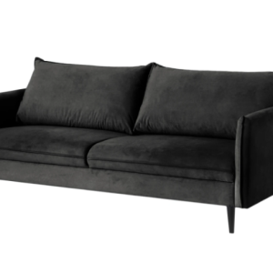 Ropez Juli sofa 3 osobowa wysokie nogi tkanina plusz czarny 180762 Ropez Juli sofa 3 osobowa wysokie nogi tkanina plusz czarny 180762