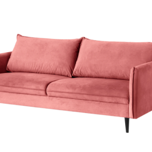 Ropez Juli sofa 3 osobowa wysokie nogi tkanina plusz różowy 180783 Ropez Juli sofa 3 osobowa wysokie nogi tkanina plusz różowy 180783