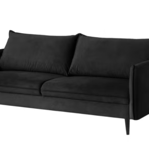 Ropez Juli sofa 3 osobowa wysokie nogi tkanina welur czarny 180769 Ropez Juli sofa 3 osobowa wysokie nogi tkanina welur czarny 180769