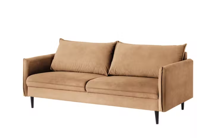 Ropez Juli sofa 3 osobowa wysokie nogi tkanina welur krem 180760