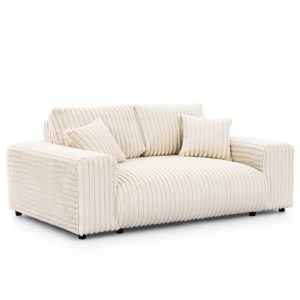 Ropez Justin sofa 2 bez funkcji tkanina dzianina futerko kremowy Vito 23 691617 Ropez Justin sofa 2 bez funkcji tkanina dzianina futerko kremowy Vito 23 691617
