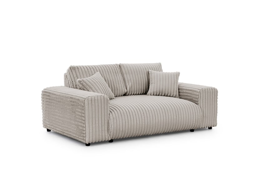 Ropez Justin sofa 2 bez funkcji tkanina dzianina futerko szary Vito 07 691622