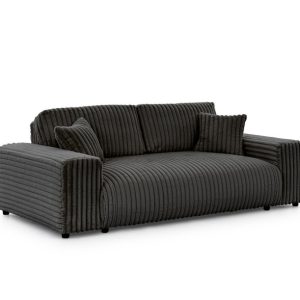 Ropez Justin sofa 3 bez funkcji tkanina dzianina futerko grafitowy Vito 18 691621 Ropez Justin sofa 3 bez funkcji tkanina dzianina futerko grafitowy Vito 18 691621