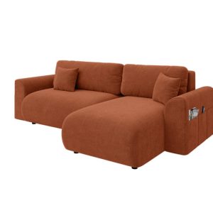 Ropez Lorine narożnik z funkcją uniwersalny szenil rudy 266071