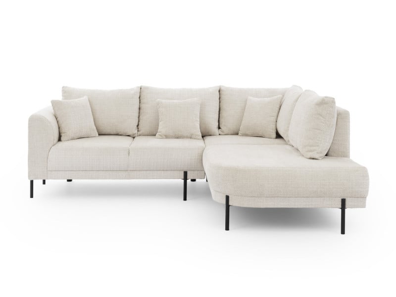 Ropez Mauris L narożnik bez funkcji prawy tkanina szenil Cremona 02 krem 943730