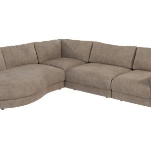 Ropez Mystic narożnik lewy 288×264 cm mikrofibra ciemny beż 219433 Ropez Mystic narożnik lewy 288×264 cm mikrofibra ciemny beż 219433