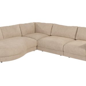Ropez Mystic narożnik lewy 288×264 cm mikrofibra kremowy 219423 Ropez Mystic narożnik lewy 288×264 cm mikrofibra kremowy 219423