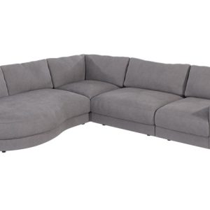 Ropez Mystic narożnik lewy 288×264 cm mikrofibra szary 219432 Ropez Mystic narożnik lewy 288×264 cm mikrofibra szary 219432
