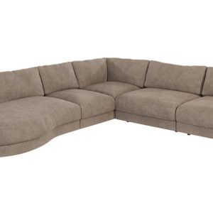 Ropez Mystic narożnik lewy 334×288 cm mikrofibra ciemny beż 220252 Ropez Mystic narożnik lewy 334×288 cm mikrofibra ciemny beż 220252
