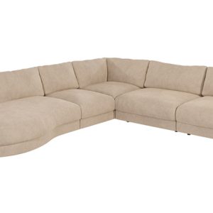 Ropez Mystic narożnik lewy 334×288 cm mikrofibra kremowy 220258 Ropez Mystic narożnik lewy 334×288 cm mikrofibra kremowy 220258