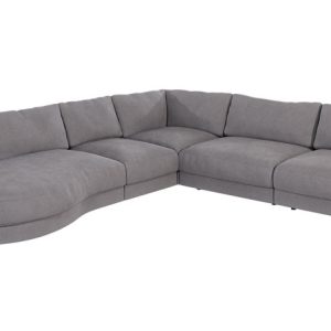 Ropez Mystic narożnik lewy 334×288 cm mikrofibra szary 222627 Ropez Mystic narożnik lewy 334×288 cm mikrofibra szary 222627