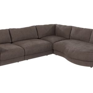 Ropez Mystic narożnik prawy 288×264 cm mikrofibra brązowy 219424 Ropez Mystic narożnik prawy 288×264 cm mikrofibra brązowy 219424
