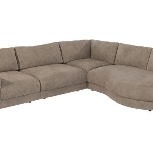 Ropez Mystic narożnik prawy 288×264 cm mikrofibra ciemny beż 219431 Ropez Mystic narożnik prawy 288×264 cm mikrofibra ciemny beż 219431
