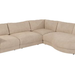 Ropez Mystic narożnik prawy 288×264 cm mikrofibra kremowy 219434 Ropez Mystic narożnik prawy 288×264 cm mikrofibra kremowy 219434