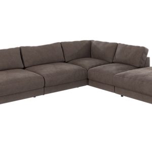 Ropez Mystic narożnik prawy + HO 318×166 cm mikrofibra brąz 219422 Ropez Mystic narożnik prawy + HO 318×166 cm mikrofibra brąz 219422