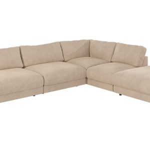 Ropez Mystic narożnik prawy + HO 318×166 cm mikrofibra krem 219421 Ropez Mystic narożnik prawy + HO 318×166 cm mikrofibra krem 219421