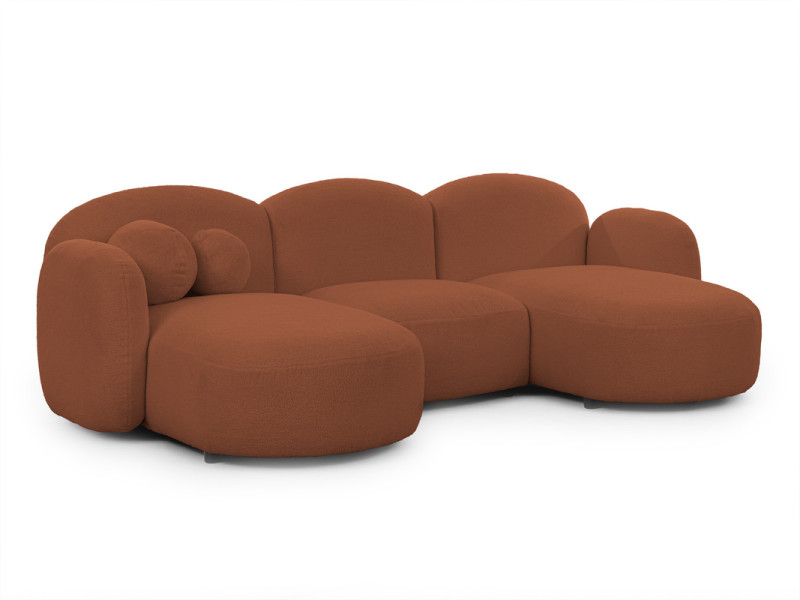 Ropez Orbit U duży narożnik bez funkcji tkanina boucle rudy 762932