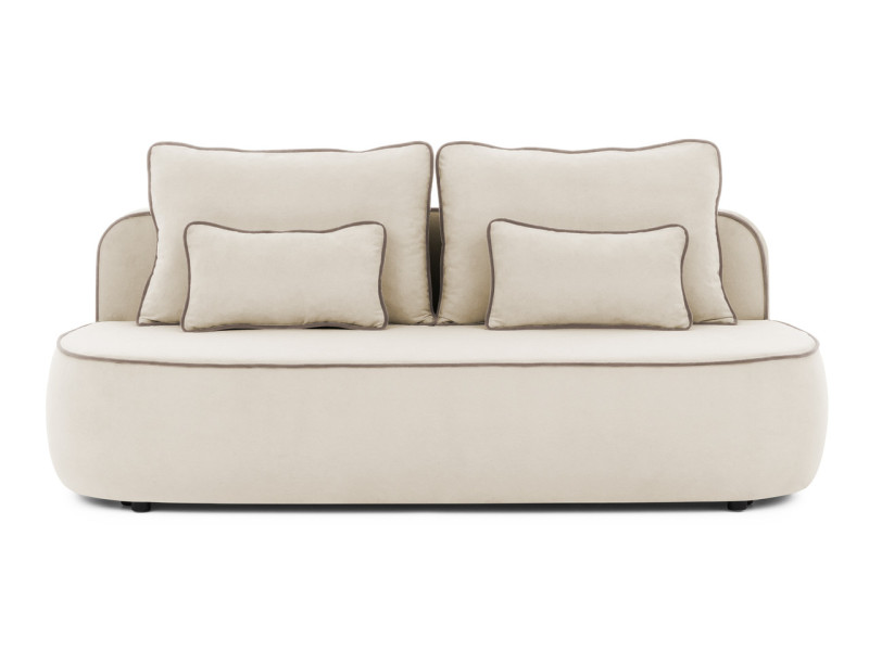 Ropez Saga Kids sofa z funkcją i pojemnikiem tkanina plusz beżowy 1021496