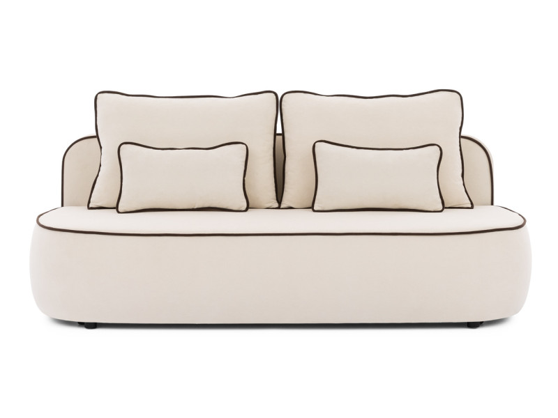 Ropez Saga Kids sofa z funkcją i pojemnikiem tkanina plusz biały 1021493