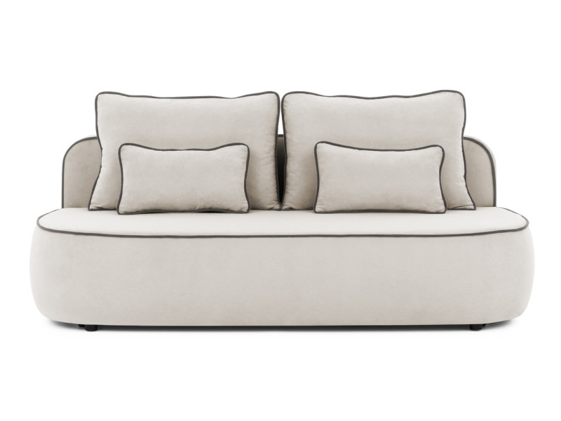 Ropez Saga Kids sofa z funkcją i pojemnikiem tkanina plusz popielaty 1021488