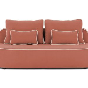 Ropez Saga Kids sofa z funkcją i pojemnikiem tkanina plusz różowy 1021497