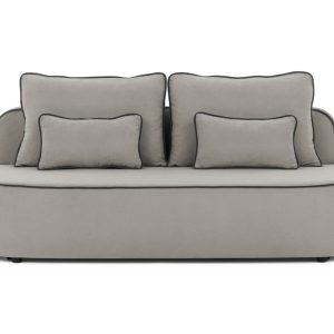 Ropez Saga Kids sofa z funkcją i pojemnikiem tkanina plusz szary 1021498