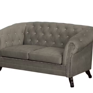 Ropez Sofa 2 Pikowana Glasgow kryształki welur ciemny beż 249512 Ropez Sofa 2 Pikowana Glasgow kryształki welur ciemny beż 249512