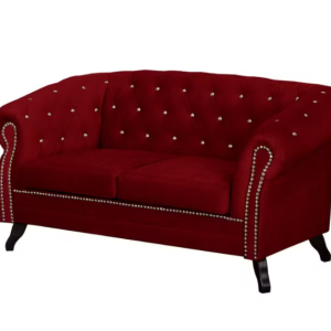 Ropez Sofa 2 Pikowana Glasgow kryształki welur czerwony 249528 Ropez Sofa 2 Pikowana Glasgow kryształki welur czerwony 249528