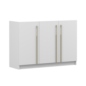 Rosa 26-Komoda 3D Biały/Złoty 808852