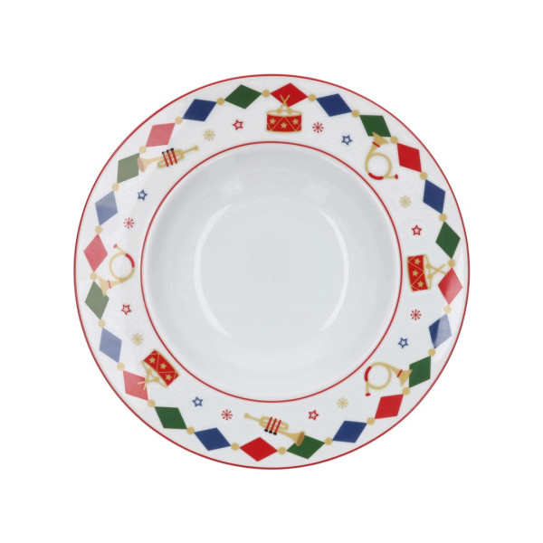 ROSE&TULIPANI THE CHRISTMAS BAND Talerz do zupy 24 cm 680159