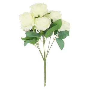 Róża bukiet 39 cm biały 55260 Róża bukiet 39 cm biały 55260