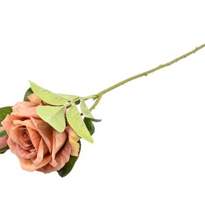 Róża gałązka 46 cm pomarańczowa 158327 Róża gałązka 46 cm pomarańczowa 158327