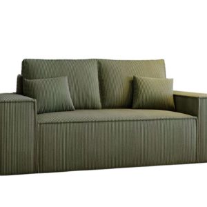 Rozkładana kanapa mini MALO zielony sztruks 987631 Rozkładana kanapa mini MALO zielony sztruks 987631