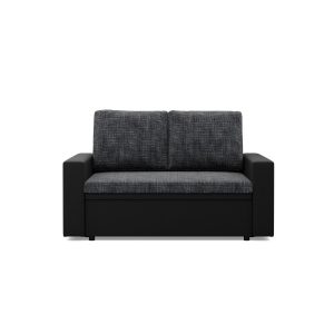Rozkładana sofa, CAPERO, ekoskóra, 148x87x90 cm, czarny, szary | TYLETEGOTU 772867 Rozkładana sofa, CAPERO, ekoskóra, 148x87x90 cm, czarny, szary | TYLETEGOTU 772867