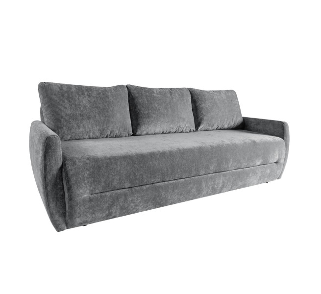 Rozkładana sofa PALERMO z funkcją spania i pojemnikiem Szara 964617