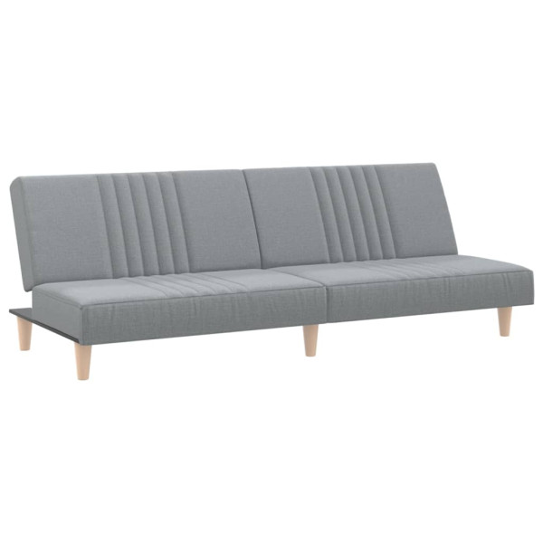 Rozkładana sofa Szary Tkanina vidaXL 471234