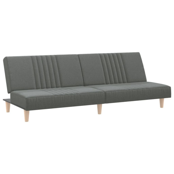 Rozkładana sofa Szary Tkanina vidaXL 471247