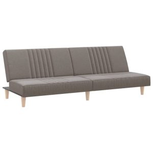 Rozkładana sofa Taupe Tkanina vidaXL 471259 Rozkładana sofa Taupe Tkanina vidaXL 471259