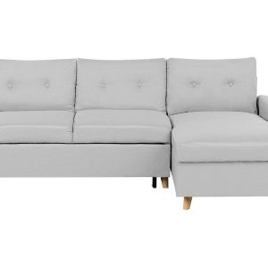 Rozkładana sofa z pojemnikiem jasnoszara 115420 Rozkładana sofa z pojemnikiem jasnoszara 115420